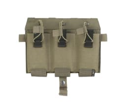 PEW TACTICAL Elastic Triple Mag Pouch 556 Magazine Front Panel Hunting Placard Hook And Loop SPC JPC Plate Carrier Airsoft FP19