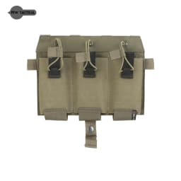 PEW TACTICAL Elastic Triple Mag Pouch 556 Magazine Front Panel Hunting Placard Hook And Loop SPC JPC Plate Carrier Airsoft FP19