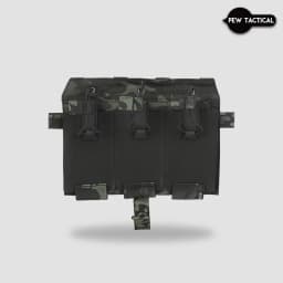 PEW TACTICAL Elastic Triple Mag Pouch 556 Magazine Front Panel Hunting Placard Hook And Loop SPC JPC Plate Carrier Airsoft FP19