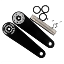 WUZEI Road Bike Carbon Crank 24mm Spindle 165 170mm Bicycle Crankset 8 Bolts Direct Mount Speed Bike Sprocket for Shimano R8000