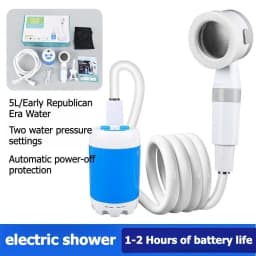 No Need for Electricity Portable Camping Shower Outdoor Camping Shower Pump Rechargeable Electric Shower Pump with Smart Digital