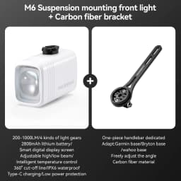 ROCKBROS 1000LM Bicycle Front Hanging Light Bike Headlight Cut-off Line Intelligent Power Display Screen High Brightness Light