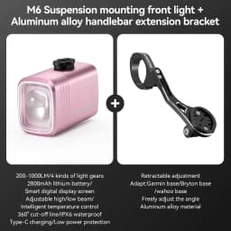 ROCKBROS 1000LM Bicycle Front Hanging Light Bike Headlight Cut-off Line Intelligent Power Display Screen High Brightness Light