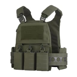FCPC V5 Style Tactical Plate Carrier Vest – MOLLE Modular Hunting & Airsoft Vest with Back Panel Utility Pouch