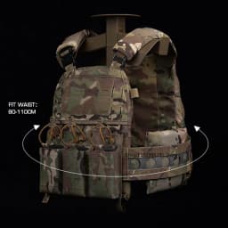 FCPC V5 Style Tactical Plate Carrier Vest – MOLLE Modular Hunting & Airsoft Vest with Back Panel Utility Pouch