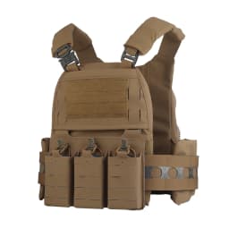 FCPC V5 Style Tactical Plate Carrier Vest – MOLLE Modular Hunting & Airsoft Vest with Back Panel Utility Pouch
