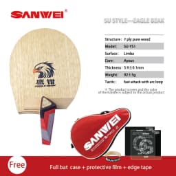 Original SANWEI Table Tennis Blade Su Style Eagle Beak SU-YS1 Penhold Racket Ping Pong Blade Professional Paddles