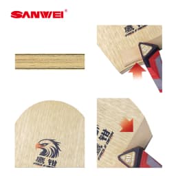 Original SANWEI Table Tennis Blade Su Style Eagle Beak SU-YS1 Penhold Racket Ping Pong Blade Professional Paddles