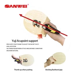 Original SANWEI Table Tennis Blade Su Style Eagle Beak SU-YS1 Penhold Racket Ping Pong Blade Professional Paddles
