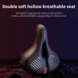 TOSUOD Bicycle Saddle Thicken PU Soft Racing Breathable Rainproof Seat for MTB Road Bike Ergonomic Comfortable Cushion