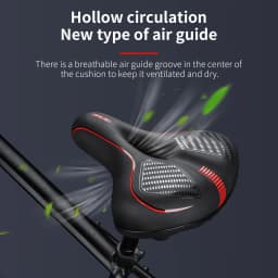 TOSUOD Bicycle Saddle Thicken PU Soft Racing Breathable Rainproof Seat for MTB Road Bike Ergonomic Comfortable Cushion