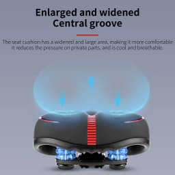 TOSUOD Bicycle Saddle Thicken PU Soft Racing Breathable Rainproof Seat for MTB Road Bike Ergonomic Comfortable Cushion