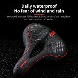TOSUOD Bicycle Saddle Thicken PU Soft Racing Breathable Rainproof Seat for MTB Road Bike Ergonomic Comfortable Cushion