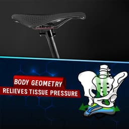 BUCKLOS Ergonomic Road Bike Saddle Carbon Fiber 3D Printed Ultralight Racing BIke Saddle Breathable 3D-Printed Bike Seat Part