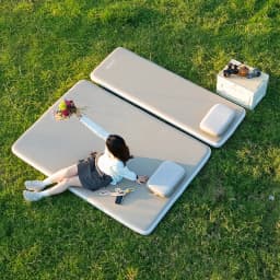 Lohascamping Air Mattress Compact Folding Sleeping Bed Camping Tent Mat 1-2 Person Inflatable Mat 10cm Thicken Sleeping Mat
