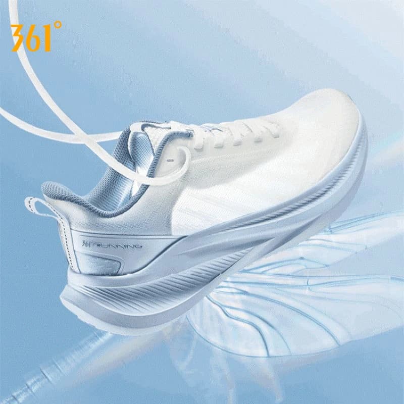361 Degrees AirFeather 5.0 Men Running Shoes Wear-resistant Elastic Sole Lightweight Breathable Comfortable Sneakers 672612217