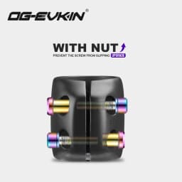 OG-EVKIN BS-004 Pro+ Carbon Fiber Stem 10 Degree 31.8MM Titanium Road Bike Stem Positive and Negative Cycling MTB Bicycle Parts