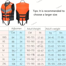 Life Jacket For Adult Super Buoyancy Surf Vest Water Sports Kayak Motorboat Drifting Jet Ski Reflection Lifeguard Life Vest