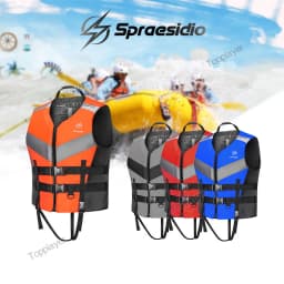 Life Jacket For Adult Super Buoyancy Surf Vest Water Sports Kayak Motorboat Drifting Jet Ski Reflection Lifeguard Life Vest