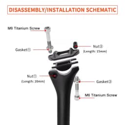 TOSEEK C70 T800 Carbon Fibre Seatpost Bike Seat Post MTB Road Bicycle Seat Tube Parts 27.2/31.6*350/400mm Titanium Screws