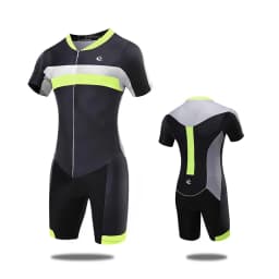 Men’s Triathlon Suit Breathable & Padded Tri Suit for Bike Run Race Day Gear for Triathletes Short Sleeve Gym Set