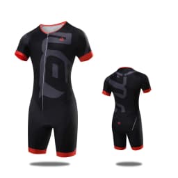 Men’s Triathlon Suit Breathable & Padded Tri Suit for Bike Run Race Day Gear for Triathletes Short Sleeve Gym Set