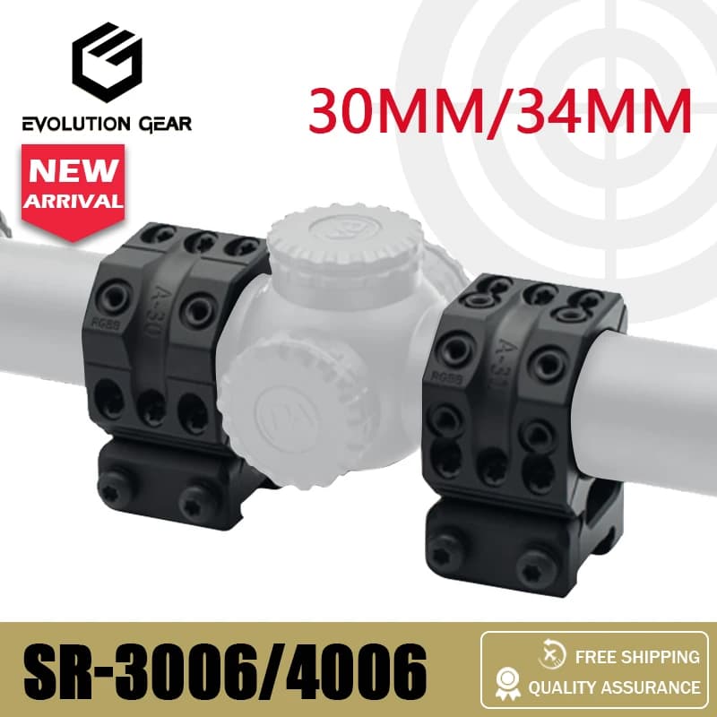 New Tactical Split Scope Mount SP SR-3006 SR-4006 1.35" 30MM and 34mm Aluminum 2 pair Rifle Scope Mounts