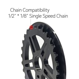 BMX Sprocket 1/2"*1/8" 25/28T Lightweight Aluminum Alloy 7075 CNC Bicycle Chainwheel Racing Performance Bike Chainring BMX Parts