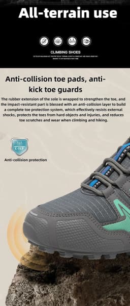 Men's Hiking Shoes All-terrain Outdoor Sports Shoes Breathable Wear-resistant Mesh Non-slip Hiking Shoes Outdoor Cycling Shoes