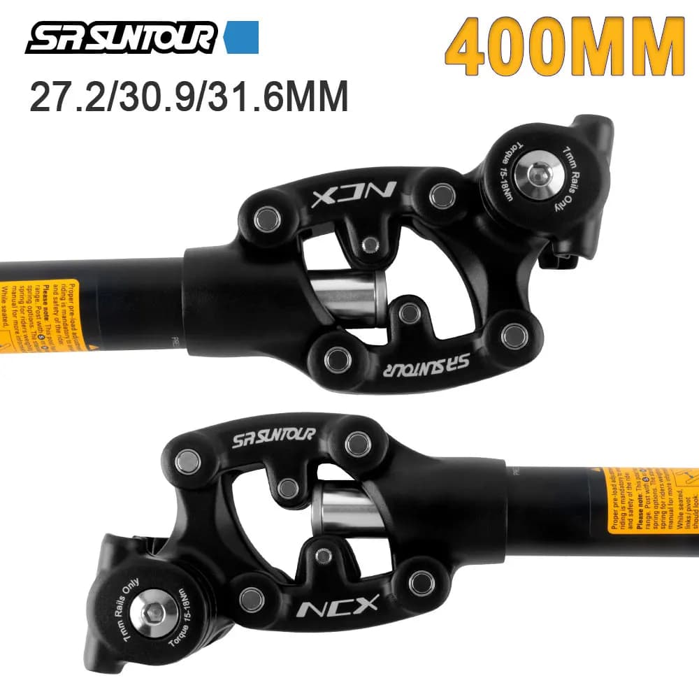 SR Suntour NCX MTB Seatpost 400mm Mountain Bicycle Damping Suspension Seat Post Dirty Bike Seat Tube 27.2 30.9 31.6mm Bike Parts