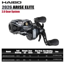 HAIBO 2026 ARISE ELITE Casting Reel 153g 7.2:1/8.3:1 STS AMC+ 2.0 Gear System LFC 4.3g Ultralight Spool Fishing Reel