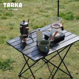 Aluminum Alloy Outdoor Camping Folding Egg Roll Table Durable High Aesthetic Value Compact Camping Table