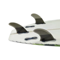 UPSURF FCS 2 Fin Tri Fin Set | Double Tabs 2 G3/G5 Size Honeycomb Carbon Fins in 4 Colors | For Shortboard Performance