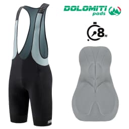 RION Men's Cycling Bib Shorts Mountain Bike MTB Padded Tights Bicycle Clothes Riding Bibs Dolomiti 8H Long Distance Breathable