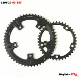 GOLDIX 130BCD 5 Bolt Double Chainrings Road Bike Sprocket 53-39T 54-40T 56-42T for 130 BCD Crank Chainwheel