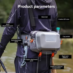 5L Fishing Bag, Multifunctional Waterproof Handbag, Fishing Tackle Bag, Fishing Backpack, Waist Bag, Water Proof