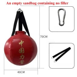 Professional Boxing Punching Bag for Kids & Adults – Synthetic Leather Training Sandbag
