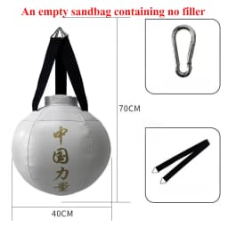 Professional Boxing Punching Bag for Kids & Adults – Synthetic Leather Training Sandbag