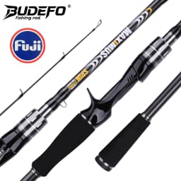 BUDEFO MAXIMUS Lure Fishing Rod 1.8m 2.4m 3.0m30T Carbon Spinning Baitcasting FUJI Guide Travel Lure Rod 3-50g ML/M/MH
