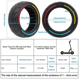 8.5x2.5 Off-road Solid Tire for Dualtron Mini Speedway Leger Scooter Accessories 8.5Inch Rubber Explosion Proof Tubeless Tyre