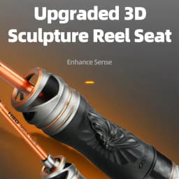 HASIDA Butterfly Fishing Rod Korea Guides Dual Action Air Mechanical Sound 3D Sculpture Reel Seat Light 68G Spinning Casting