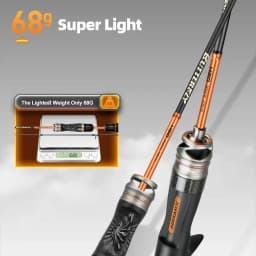 HASIDA Butterfly Fishing Rod Korea Guides Dual Action Air Mechanical Sound 3D Sculpture Reel Seat Light 68G Spinning Casting