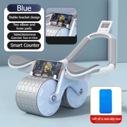 Dual Wheel Abdominal Exercise Roller Non-slip Stable Fitness Equipment Home Gym Belly Shaping Core Trainer For Beginners