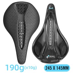 RYET Full Carbon 3D Printed Saddle 145/155mm 160-227g Oval 7x9mm Rails Superflow Cut-Out Ultralight Road MTB Gravel Triathlon XC