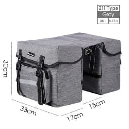 WEST BIKING Bicycle Rear Seat Bag 25L Large Capacity Outdoor Luggage Carrier Bags Cycling MTB Road Bike Trunk Double Pannier Bag