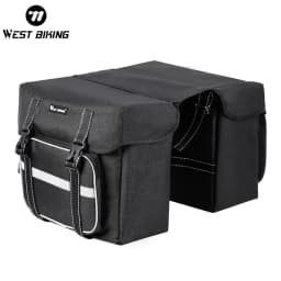 WEST BIKING Bicycle Rear Seat Bag 25L Large Capacity Outdoor Luggage Carrier Bags Cycling MTB Road Bike Trunk Double Pannier Bag