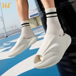 361 Degrees Furious Slippers 2.0 Men's and Women's Soft Comfortable Resilience Durable Skidproof Outdoor Home Slippers 672621110