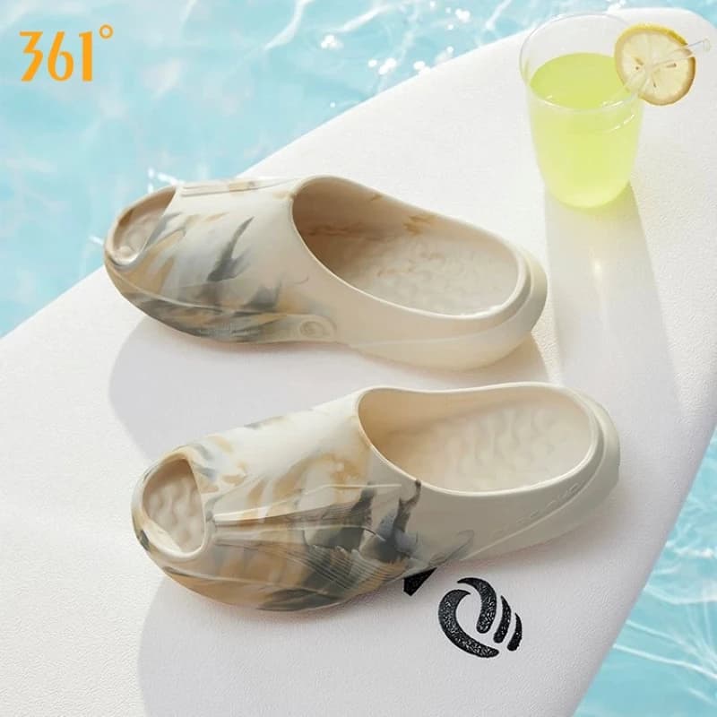 361 Degrees Furious Slippers 2.0 Men's and Women's Soft Comfortable Resilience Durable Skidproof Outdoor Home Slippers 672621110