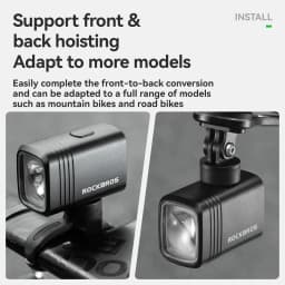 ROCKBROS 1000LM Bicycle Front Hanging Light Bike Headlight Cut-off Line Intelligent Power Display Screen High Brightness Light