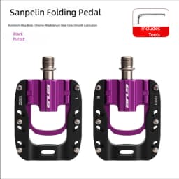 GUB ZD001 Triple-Bearing Folding Pedals Aluminum Alloy MTB Road Folding Bike Pedals Anti-Slip Cycling Accessories